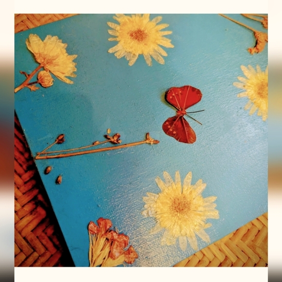 Pressed Flower Canvas Art - Picture 2 of 2